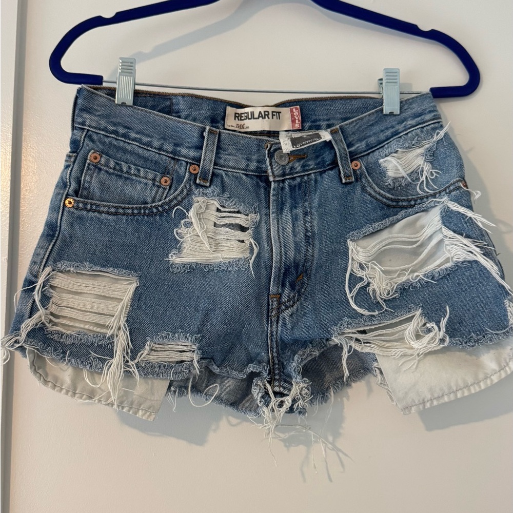Vintage Levi’s Custom Distressed Shorts